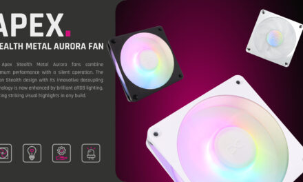 Alphacool unveils stunning Apex Stealth Metal Aurora fans