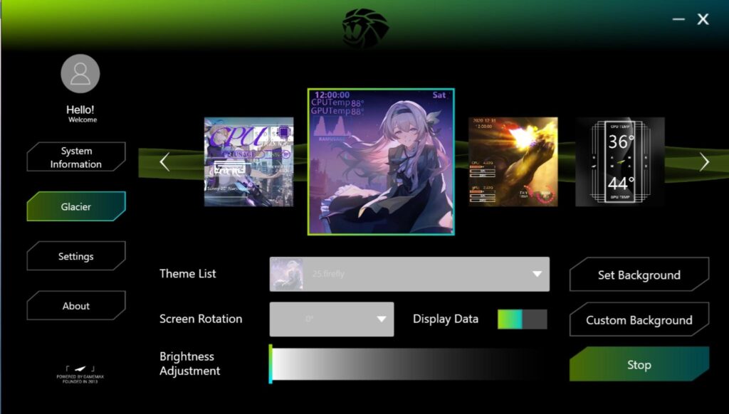 Gamemax Glacier 360 LCD AIO White Review: A Performance Beast 27 Gamemax Glacier 360 White Software 1