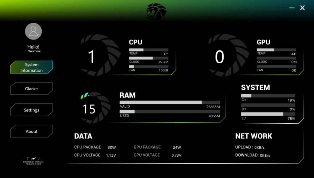 Gamemax Glacier 360 LCD AIO White Review: A Performance Beast 28 Gamemax Glacier 360 White Software 2