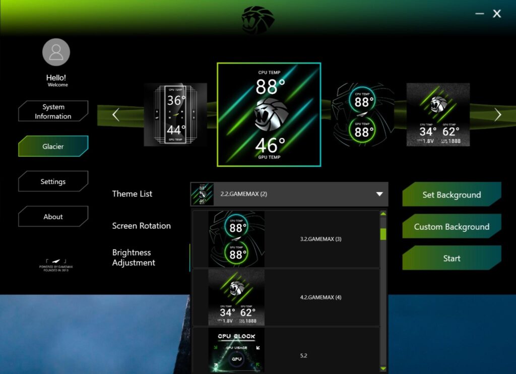Gamemax Glacier 360 LCD AIO White Review: A Performance Beast 31 Gamemax Glacier 360 White Software 5