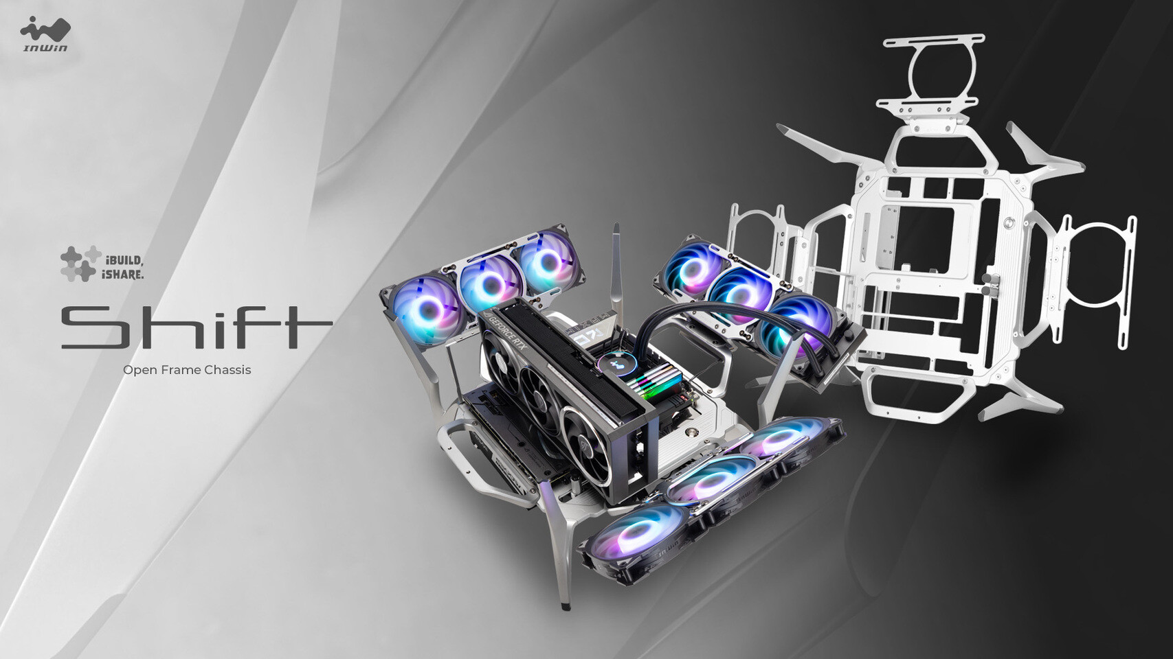 In Win SHIFT open-frame chassis brings stunning design and
