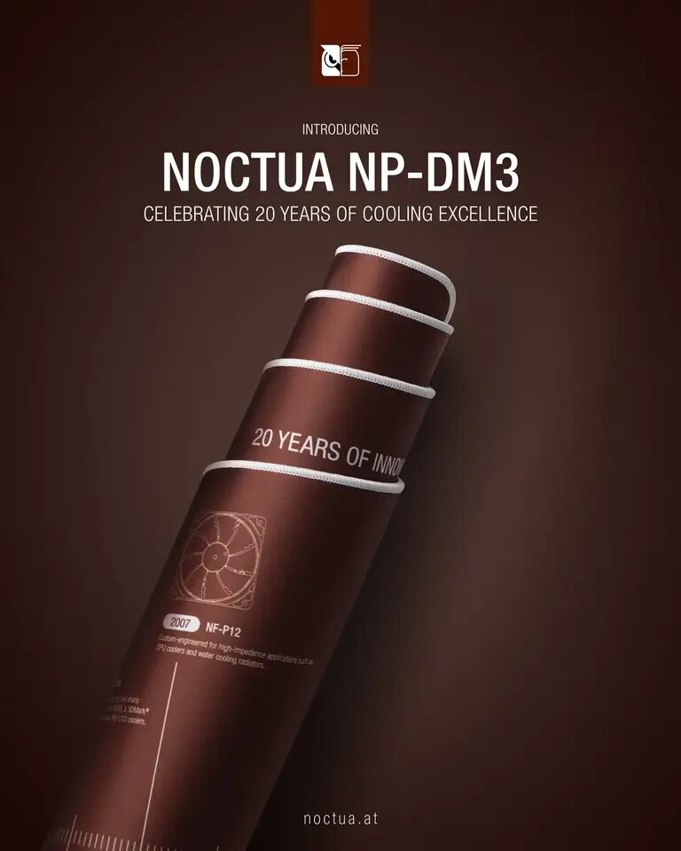 Noctua 20th anniversary celebration brings new website and premium desk mat 3 Noctua 20th anniversary celebration 4
