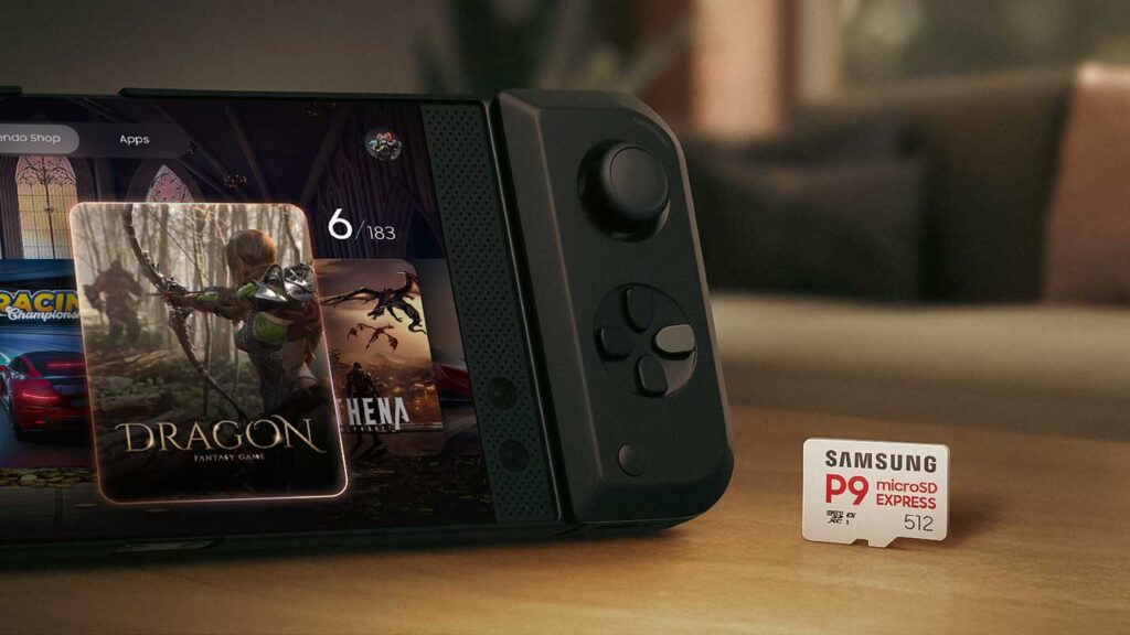 Samsung P9 Express microSD brings blazing-fast storage for next-gen gaming 2 Samsung P9 Express microSD card 1