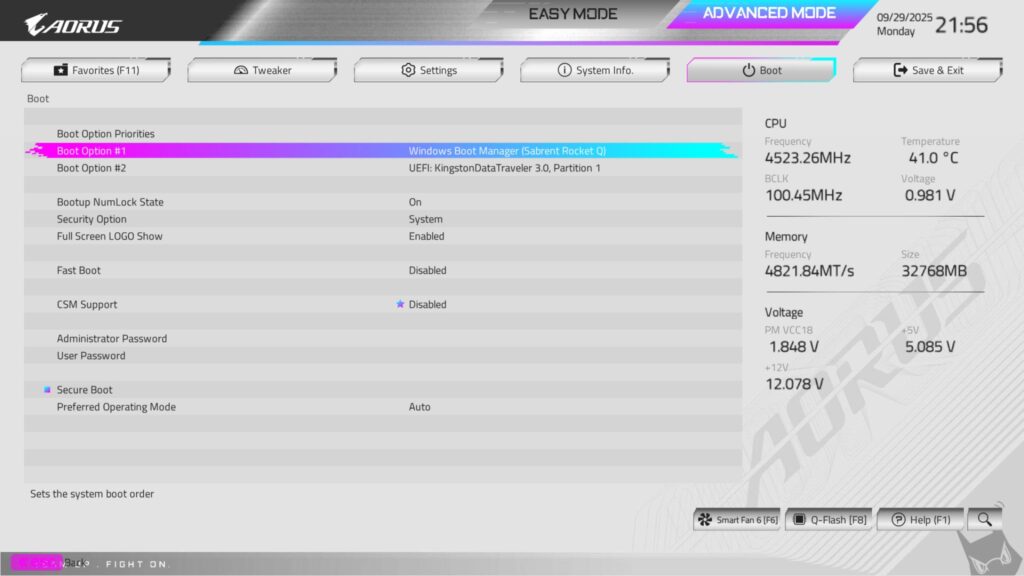 GIGABYTE X870 AORUS STEALTH ICE Review 68 X870 AORUS Stealth ICE BIOS 13