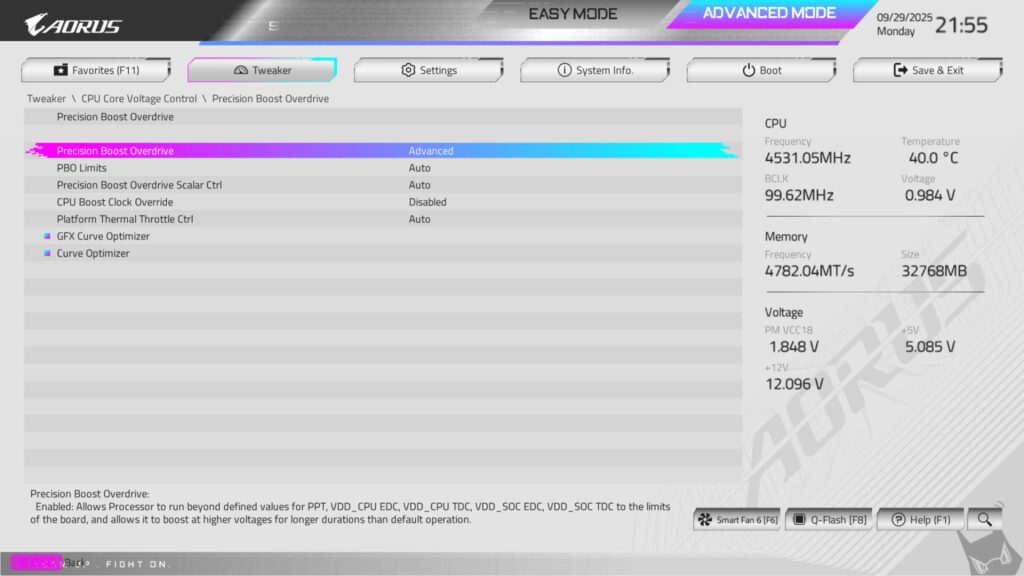 GIGABYTE X870 AORUS STEALTH ICE Review 60 X870 AORUS Stealth ICE BIOS 5