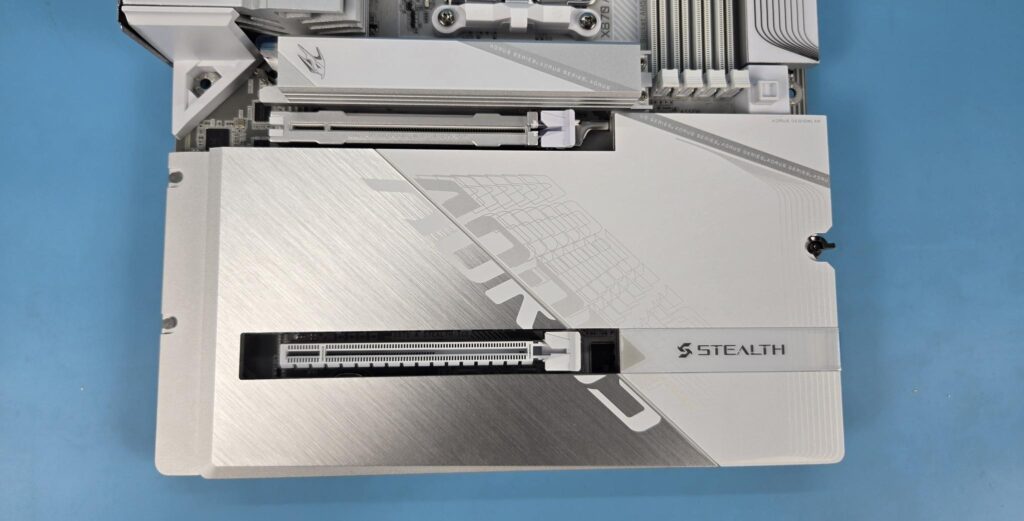 GIGABYTE X870 AORUS STEALTH ICE Review 15 X870 AORUS Stealth ICE Lower View