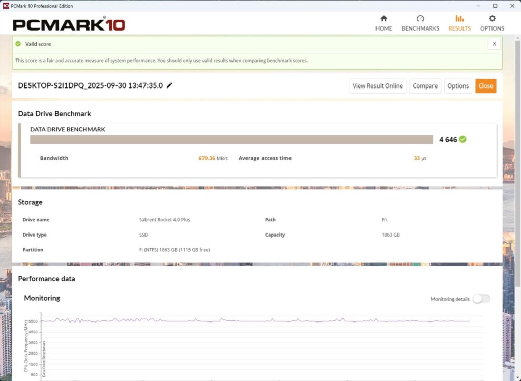 GIGABYTE X870 AORUS STEALTH ICE Review 85 X870 AORUS Stealth ICE Stroage Benchmarks Data Drive Benchmark PCIe Gen4 NVMe Drive
