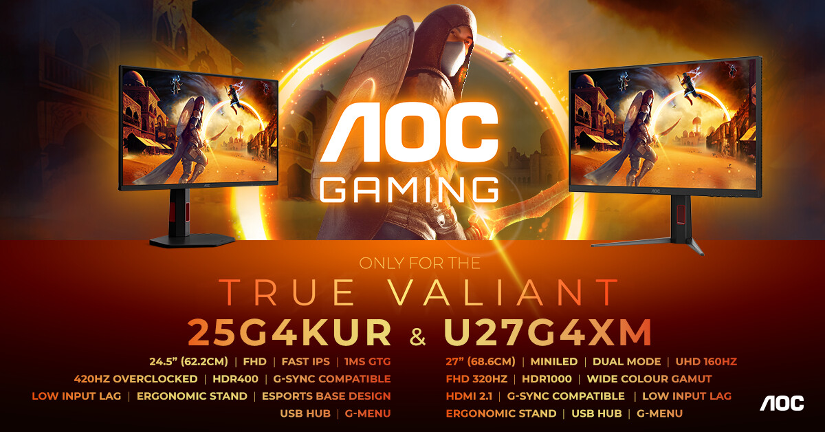 AOC U27G4XM shines with MiniLED power as AGON launches new 420 Hz gaming monitor