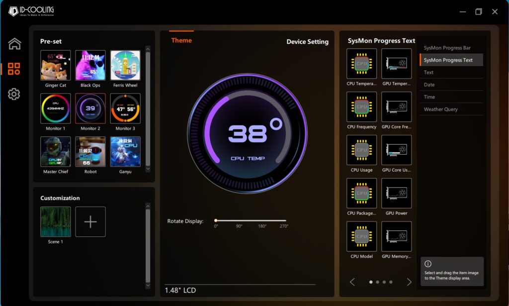 ID Cooling FX360 LCD Review 30 ID Cooling FX360 LCD Software 5
