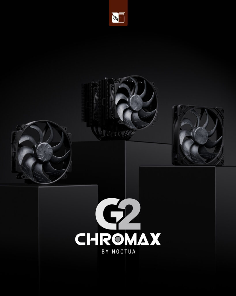 Noctua presents chromax.black versions of its NH-D15 G2 and NF-A14x25 G2 1 nh d15 g2 chromax nf a14x25 g2 chromax launch