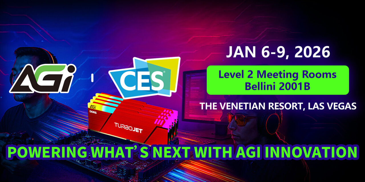 AGI Technology brings powerful new Gen5 SSD and DDR5 memory to CES 2026