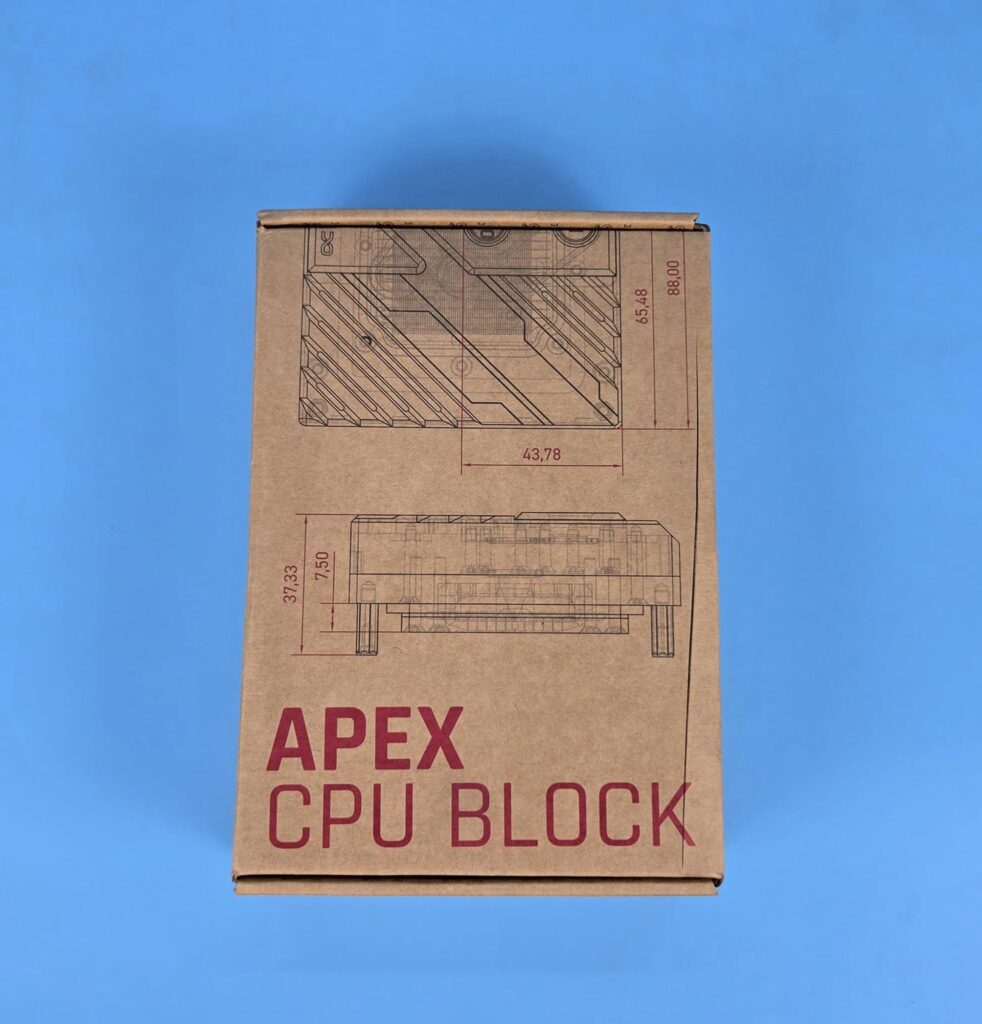 Alphacool Apex 1 AM5 CPU Water Block: A Must Have for AM5 Platform 2 Alphacool Apex 1 CPU Water Block for AM5 Packing Box 1