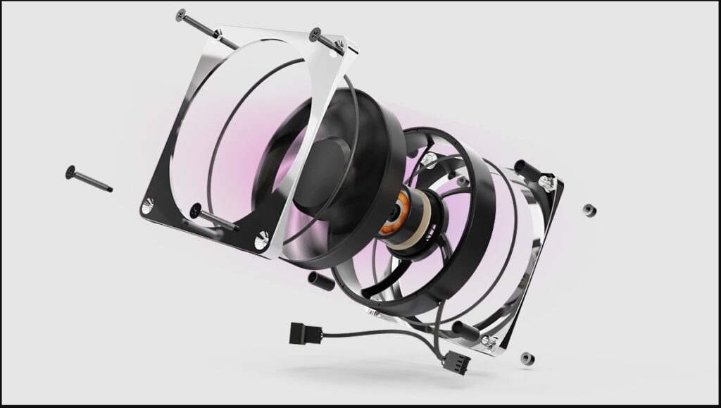Alphacool Apex Stealth Metal Aurora 2600 - Chrome Fans Review 21 Alphacool Apex Stealth Fan Block Diagram