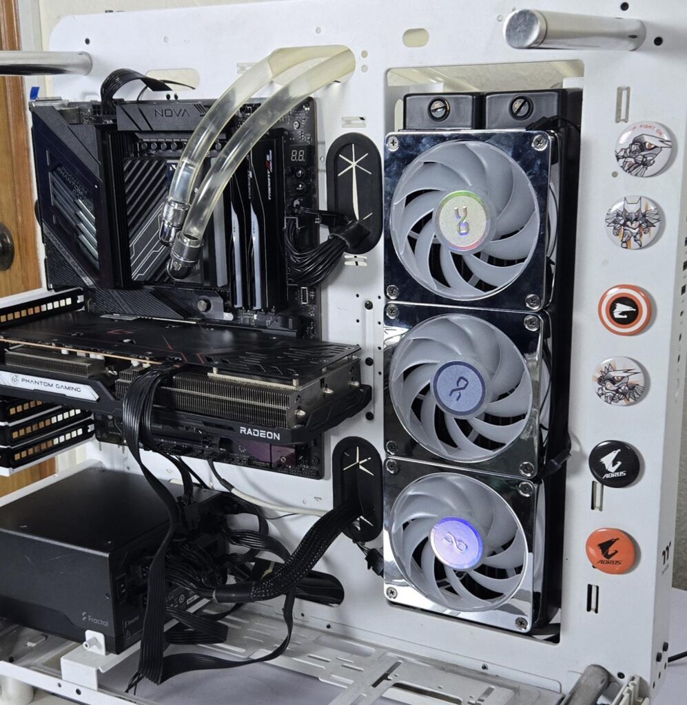 Alphacool Apex Stealth Metal Aurora 2600 - Chrome Fans Review 31 Alphacool Apex Stealth Metal Fan Test Build 2