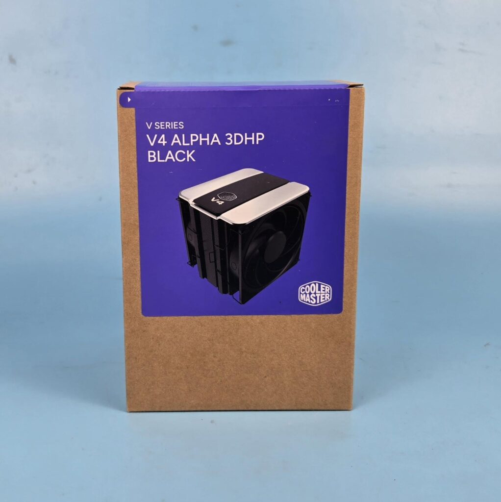 Cooler Master V4 Alpha 3DHP Black Cooler Review: Best Value Cooler 2 Cooler Master V4 Alpha 3DHP Black Packing Box 1