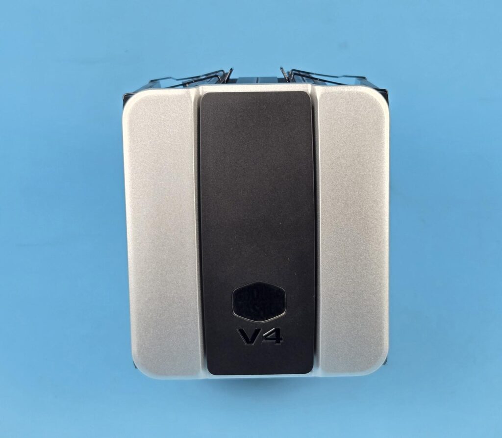 Cooler Master V4 Alpha 3DHP Black Cooler Review: Best Value Cooler 8 Cooler Master V4 Alpha 3DHP Black Top View 1