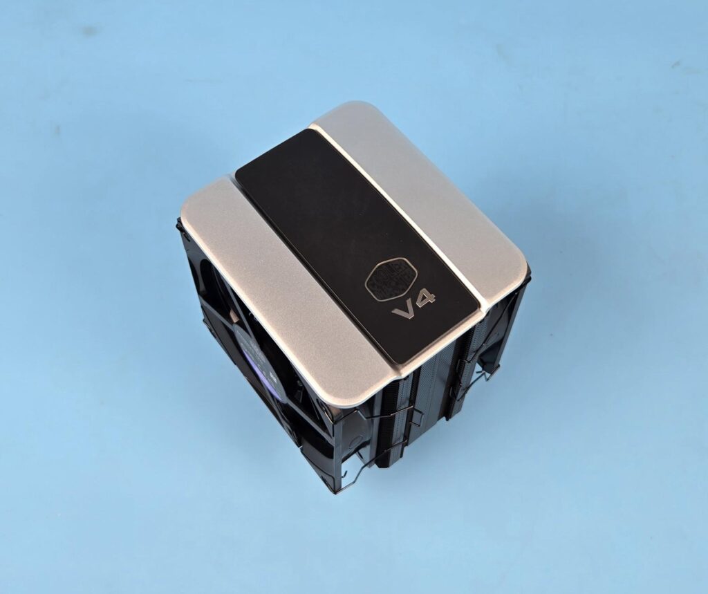 Cooler Master V4 Alpha 3DHP Black Cooler Review: Best Value Cooler 9 Cooler Master V4 Alpha 3DHP Black Top View 2