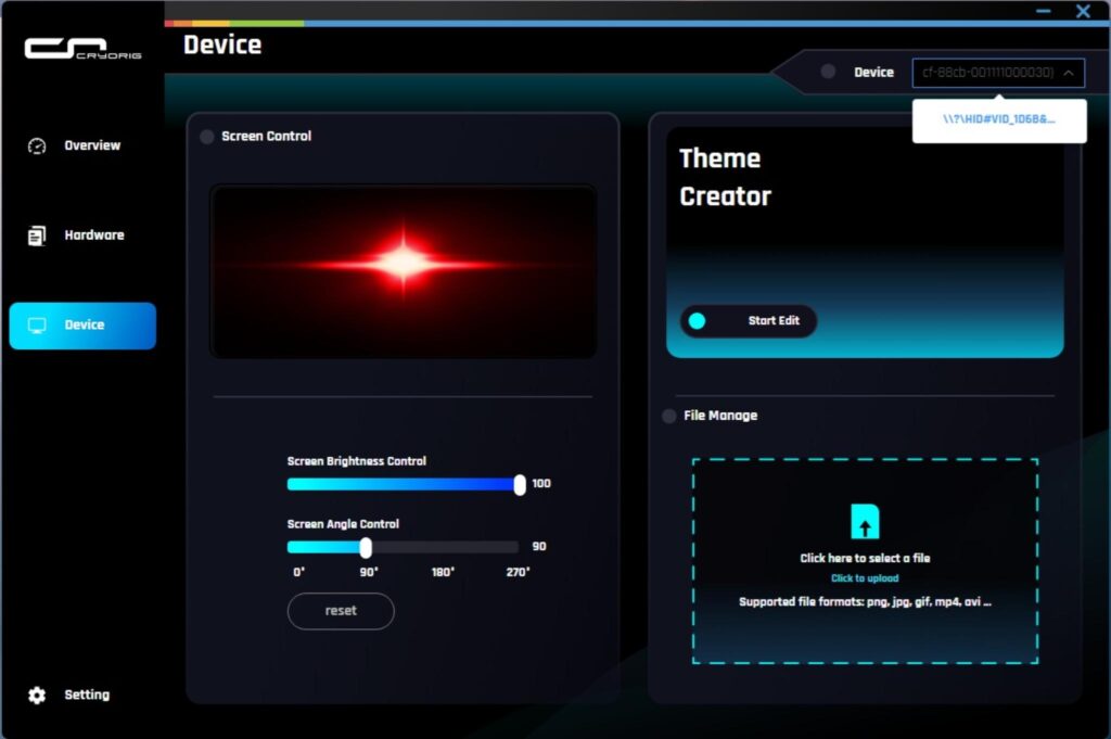 Cryorig Cryo360 Software 3