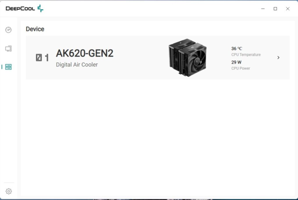 DeepCool AK620 G2 Digital NYX Software 3