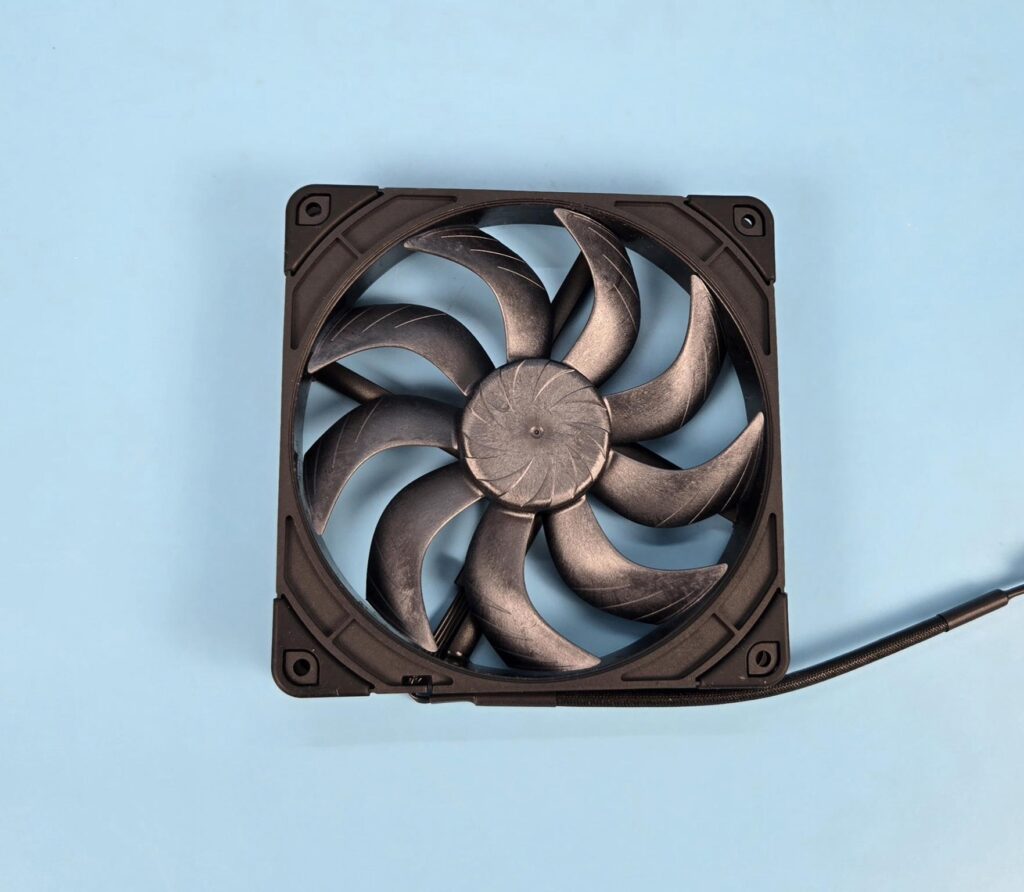 Noctua NF A14x25 G2 chromax.black Fan Front View