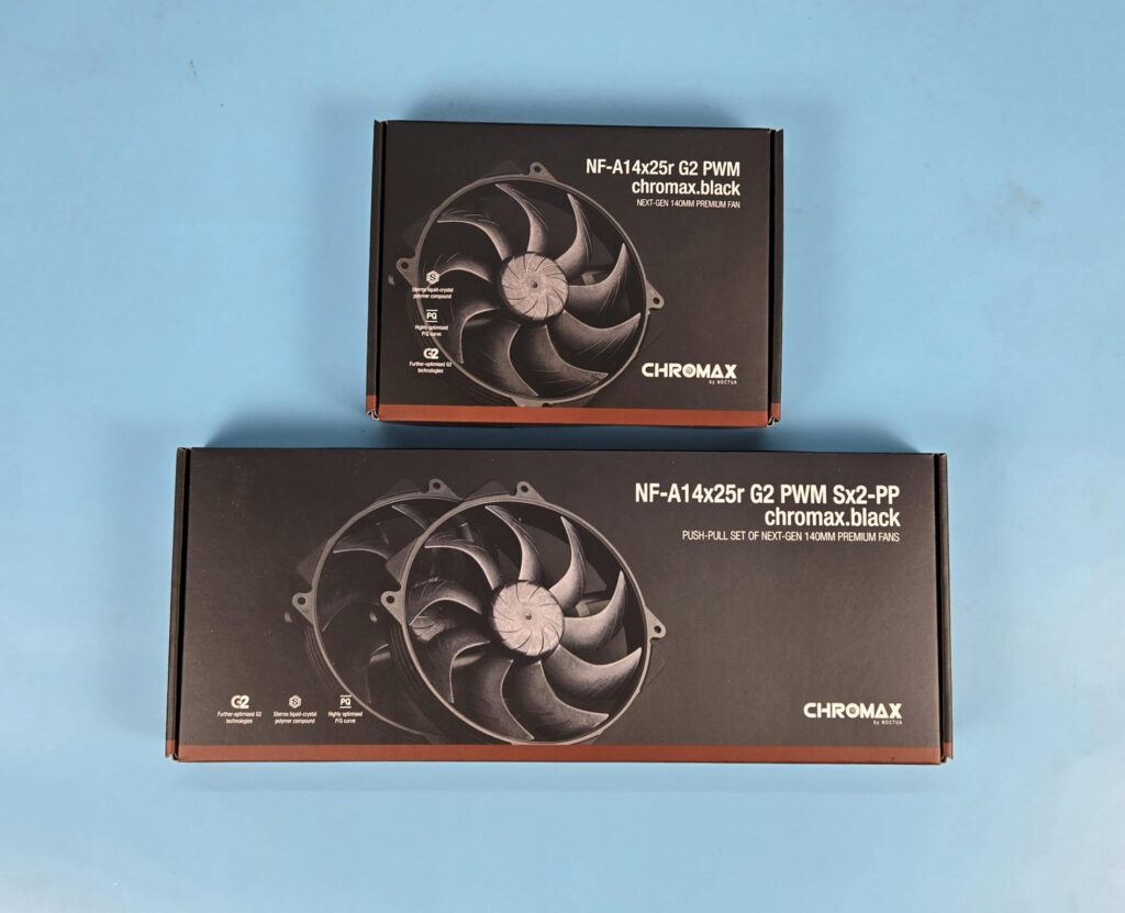 Noctua NF A14x25r G2 chromax.black Packing Box 1