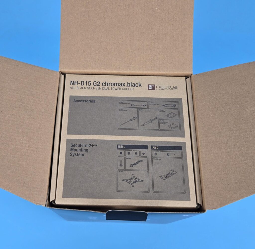Noctua NH-D15 G2 chromax.black Review 2 Noctua NH D15 G2 chromax.black Packing Box 1