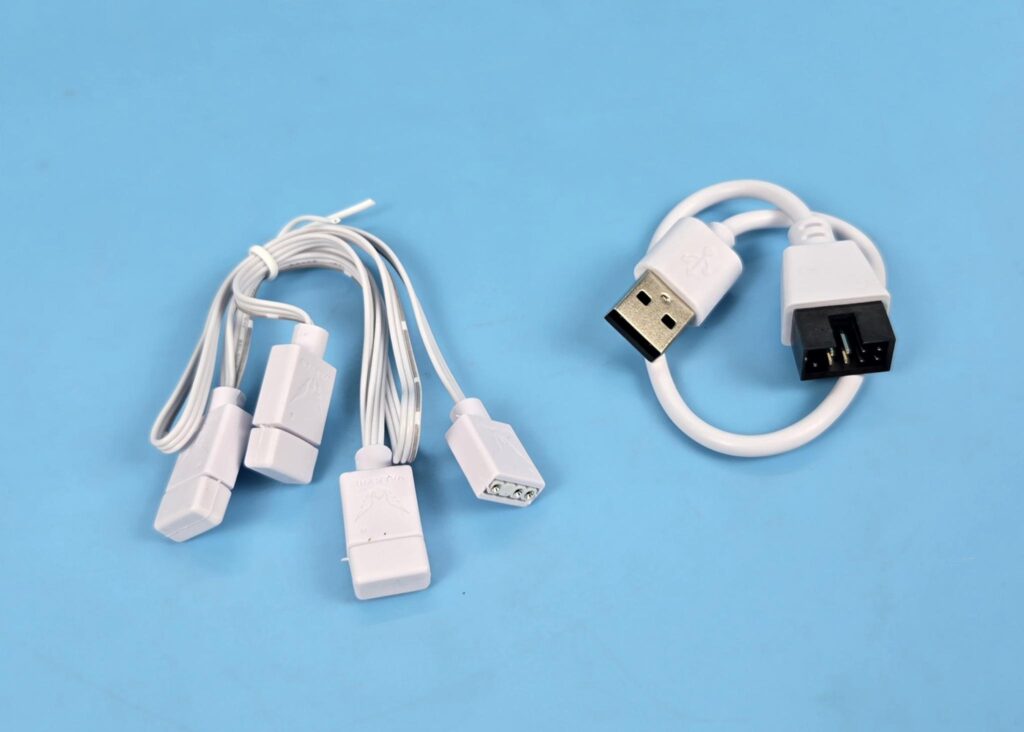 Valkyrie V360 LCD ARGB White Review: Beauty and Beast 30 Valkyrie V360 LCD White Cables