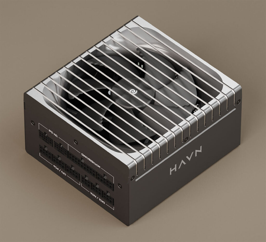 HAVN reveals powerful and ultra quiet XR 1000W Platinum power supply at CES 1 HAVN XR 1000 W Platinum A power supply unit 2