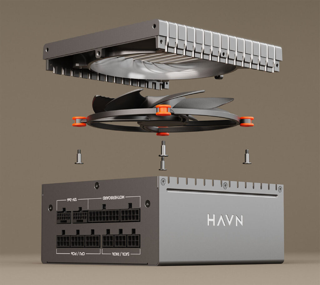 HAVN reveals powerful and ultra quiet XR 1000W Platinum power supply at CES 4 HAVN XR 1000 W Platinum A power supply unit 4