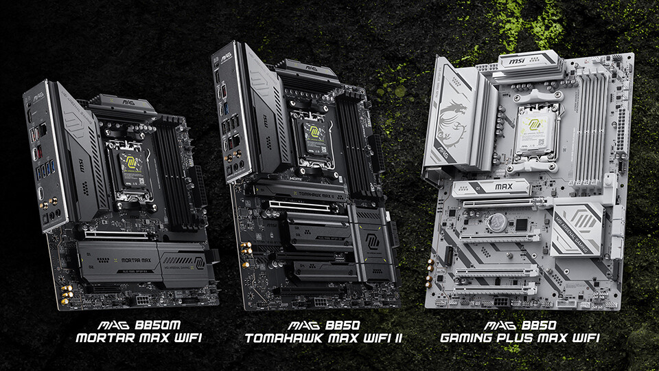 MSI brings an exciting and powerful new PC building experience at CES 2026 1 MSI AMD X870E and B850 MAX series motherboards CES 2026 2