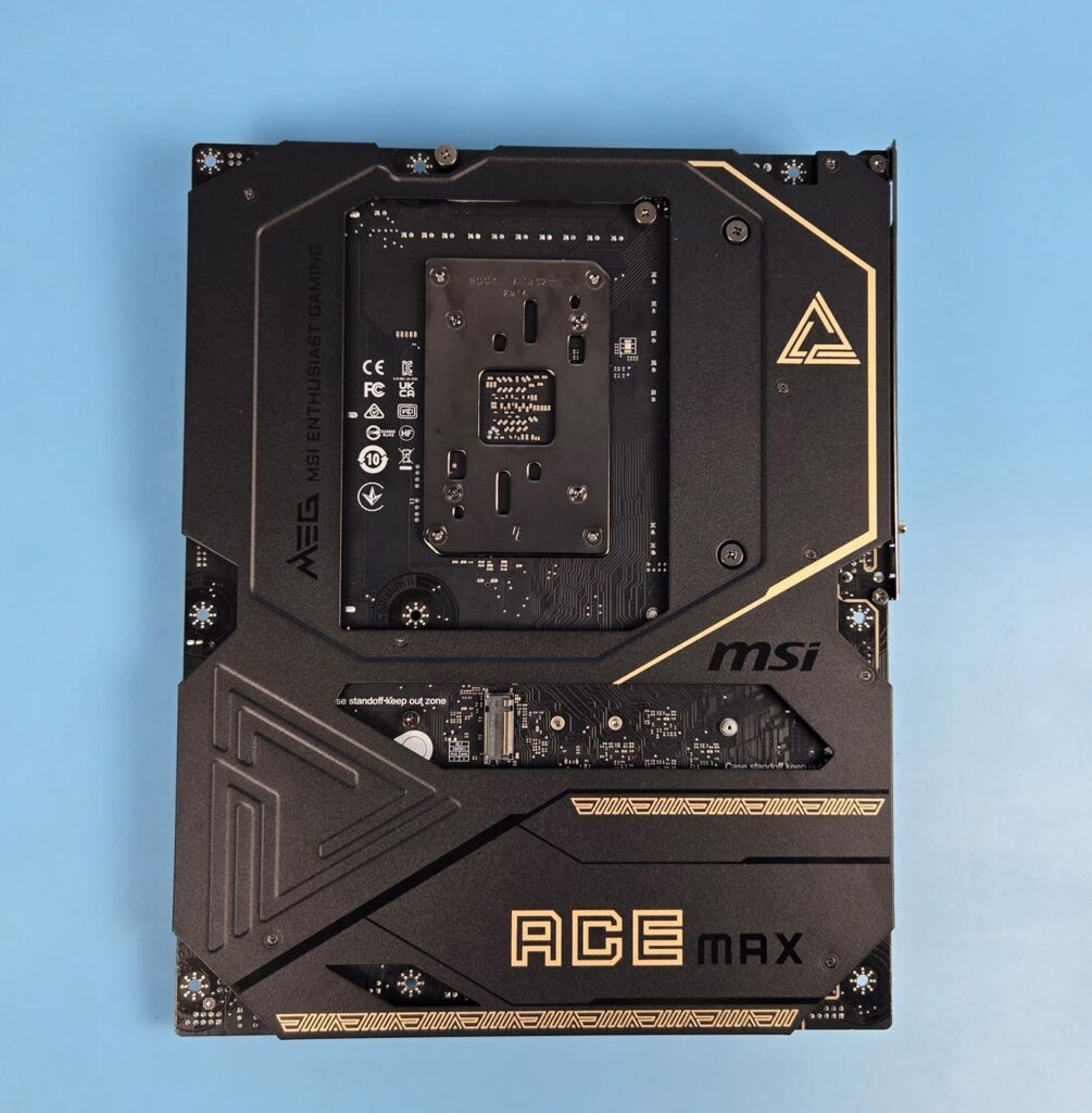 MSI MEG X870E ACE MAX - A Power Horse Unleashed 43 MSI X870E ACE MAX Backside View 1