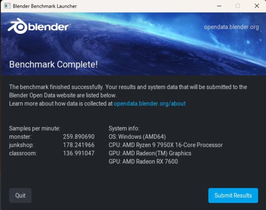 MSI MEG X870E ACE MAX - A Power Horse Unleashed 83 MSI X870E ACE MAX Blender Benchmark