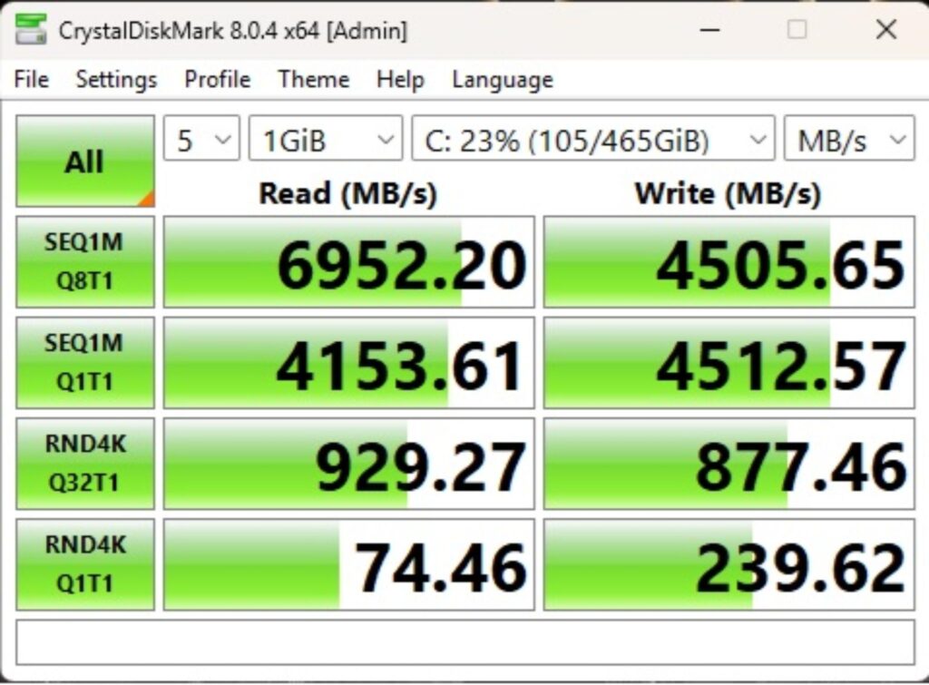 MSI MEG X870E ACE MAX - A Power Horse Unleashed 85 MSI X870E ACE MAX CDM PCIe Gen4x4 NVMe Drive