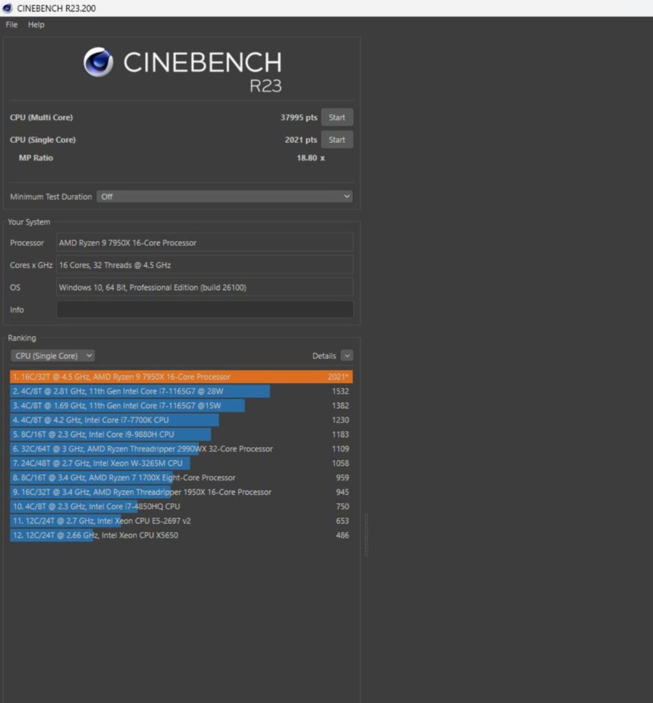 MSI MEG X870E ACE MAX - A Power Horse Unleashed 84 MSI X870E ACE MAX CINEBENCH R23.2