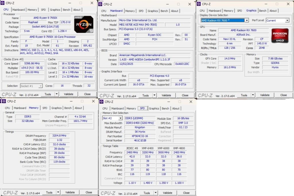 MSI MEG X870E ACE MAX - A Power Horse Unleashed 77 MSI X870E ACE MAX CPU Z