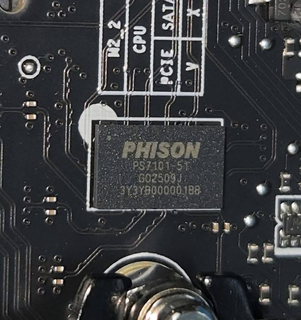 MSI MEG X870E ACE MAX - A Power Horse Unleashed 52 MSI X870E ACE MAX Controllers Phison PS7101