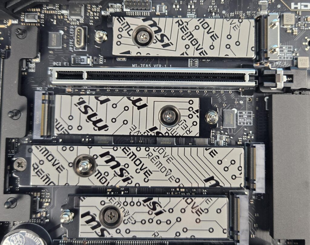MSI MEG X870E ACE MAX - A Power Horse Unleashed 17 MSI X870E ACE MAX M.2 Ports 2