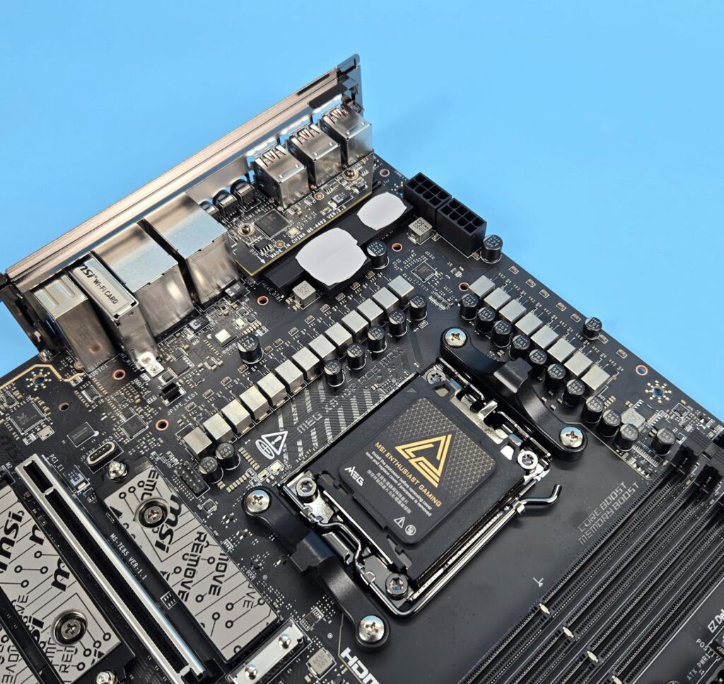 MSI MEG X870E ACE MAX - A Power Horse Unleashed 8 MSI X870E ACE MAX VRM Area
