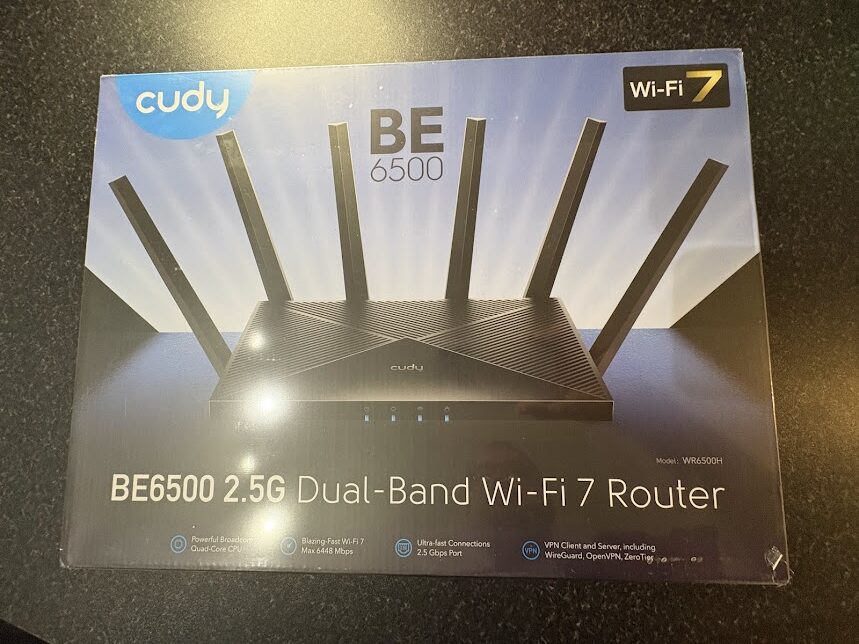 Cudy BE6500 2.5G Dual Band WiFi 7 Router Review. A great little powerful router, suitable for home or office. 2 Main rotated