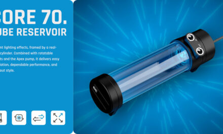 Alphacool brings a powerful and stylish Core 70 tube reservoir for custom PCs