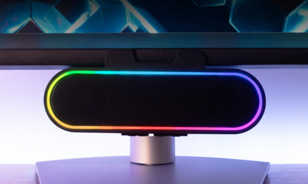 Cyber Acoustics brings a fun and powerful monitor speaker bar with CA 2890GX