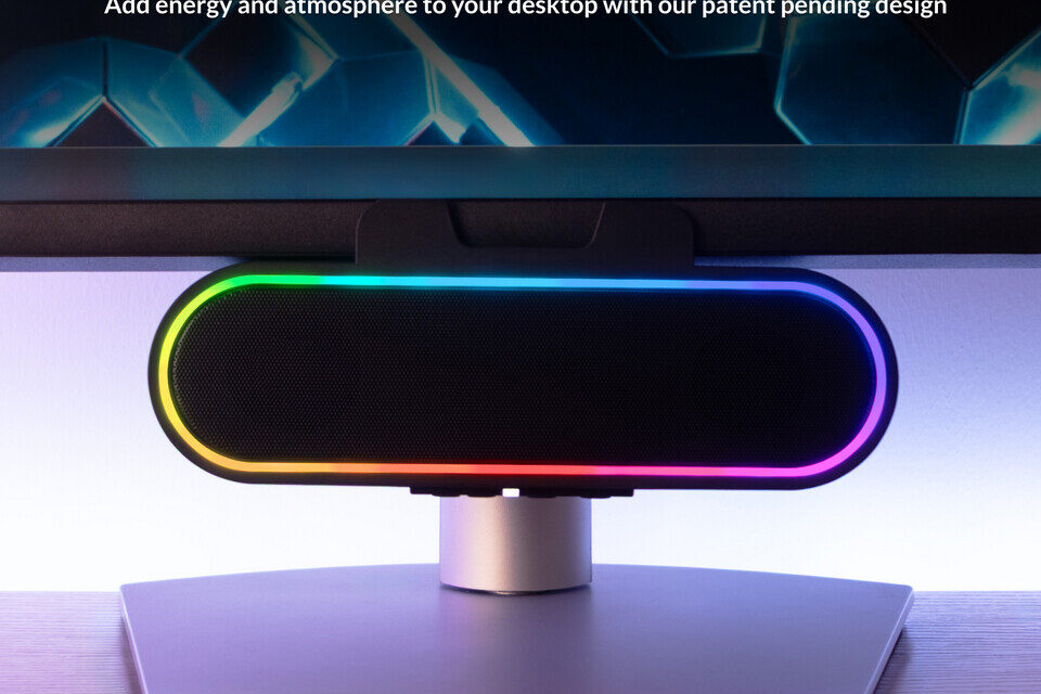 Cyber Acoustics brings a fun and powerful monitor speaker bar with CA 2890GX