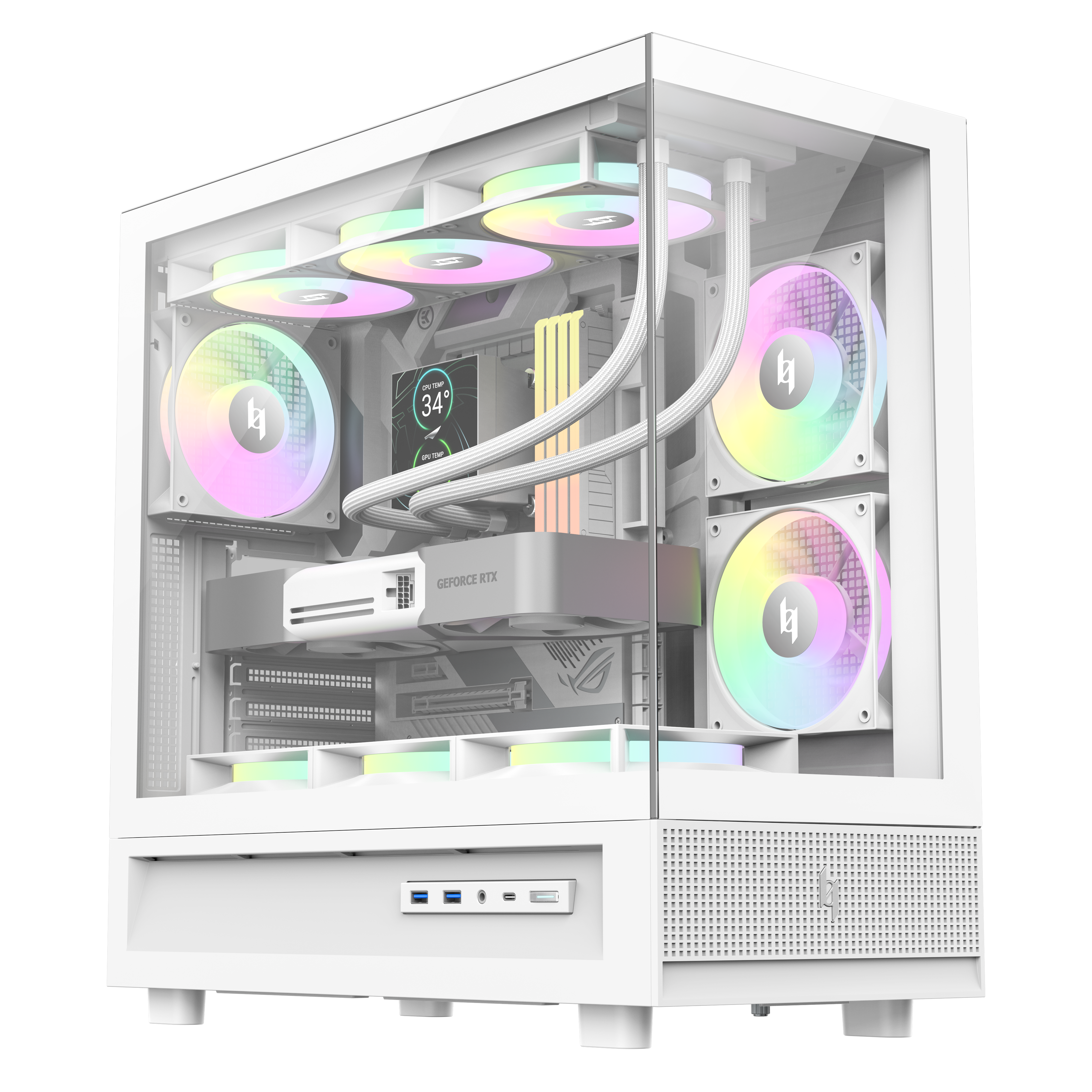 GAMEMAX Launches NEX C51 and NEX C31 Panoramic PC Cases 2 NEX C51 WH 01