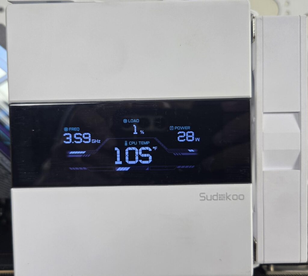 Sudokoo SK620V White Cooler Review: A Masterpiece 41 Sudokoo SK620V White Edition Display