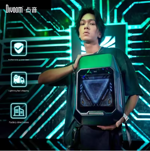 Divoom Pixoo CyberBag Large Capacity Waterproof Duffel Bag LED Pixel Screen - Deal 2 msedge RIzlyeUqtr
