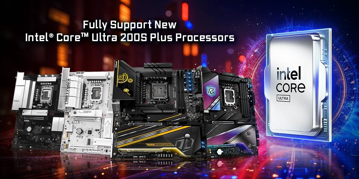 ASRock confirms full support for new Intel Core Ultra 200S Plus processors on 800 series motherboards