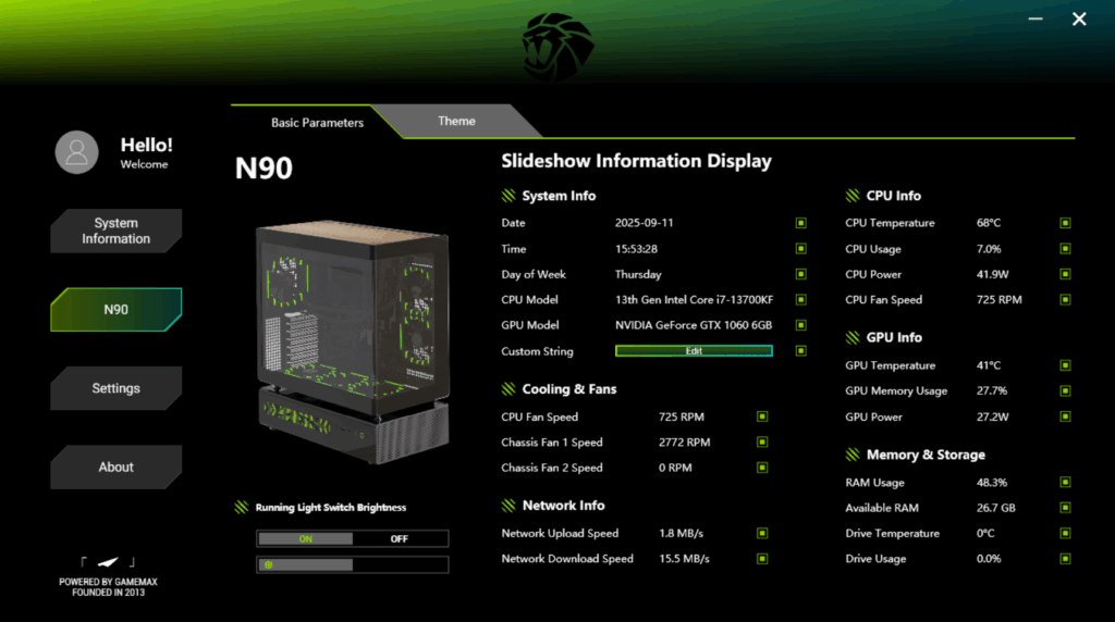 GAMEMAX N90 WH ARGB review – dual chamber design with dot matrix display 42 GAMEMAX N90 Dot Matrix Display Software 2