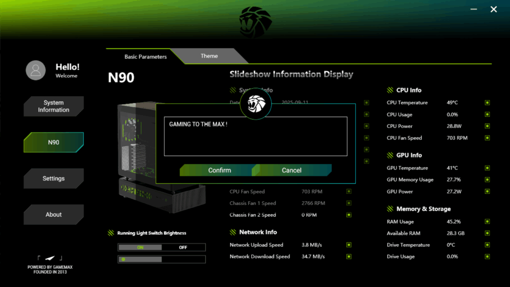 GAMEMAX N90 WH ARGB review – dual chamber design with dot matrix display 45 GAMEMAX N90 Dot Matrix Display Software 3