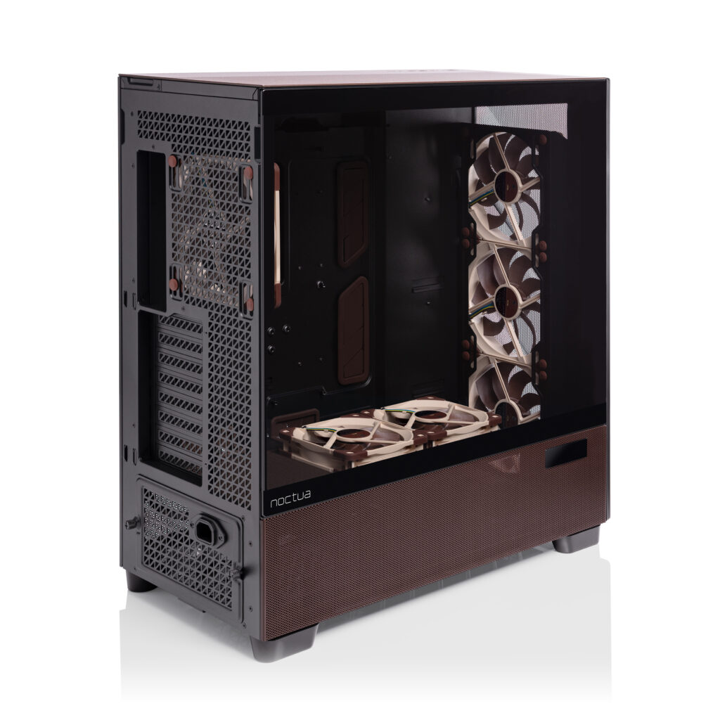Antec and Noctua introduce Antec Flux Pro Noctua Edition PC case 8 antec flux pro noctua edition left back three quarter