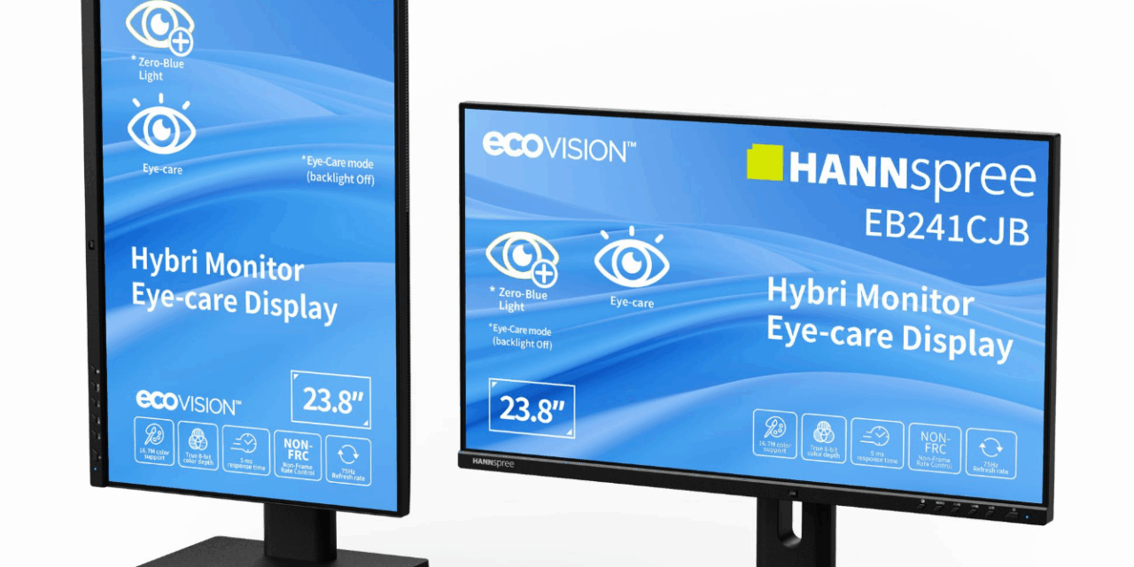 HANNspree Launches the World’s Fastest Paper-Like Eye-Care Monitor